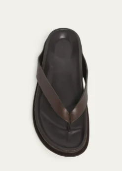 JacquemusMen's Les Tatanes Leather Thong Sandals