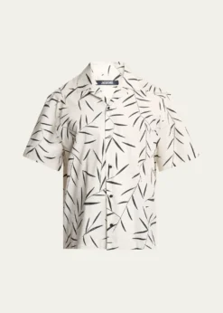 JacquemusMen's Fonccio Cotton Camp Shirt