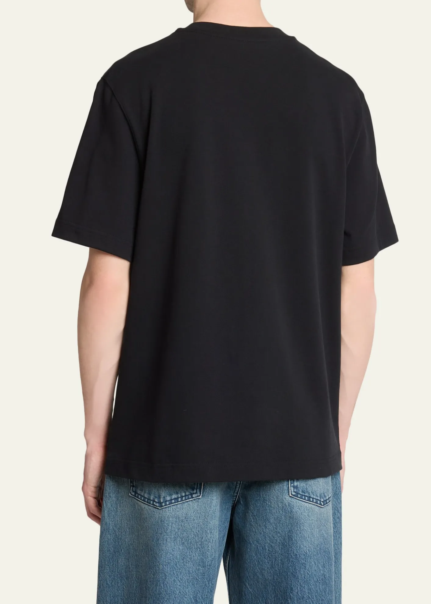 JacquemusMen's Grosgrain Logo Crewneck T-Shirt