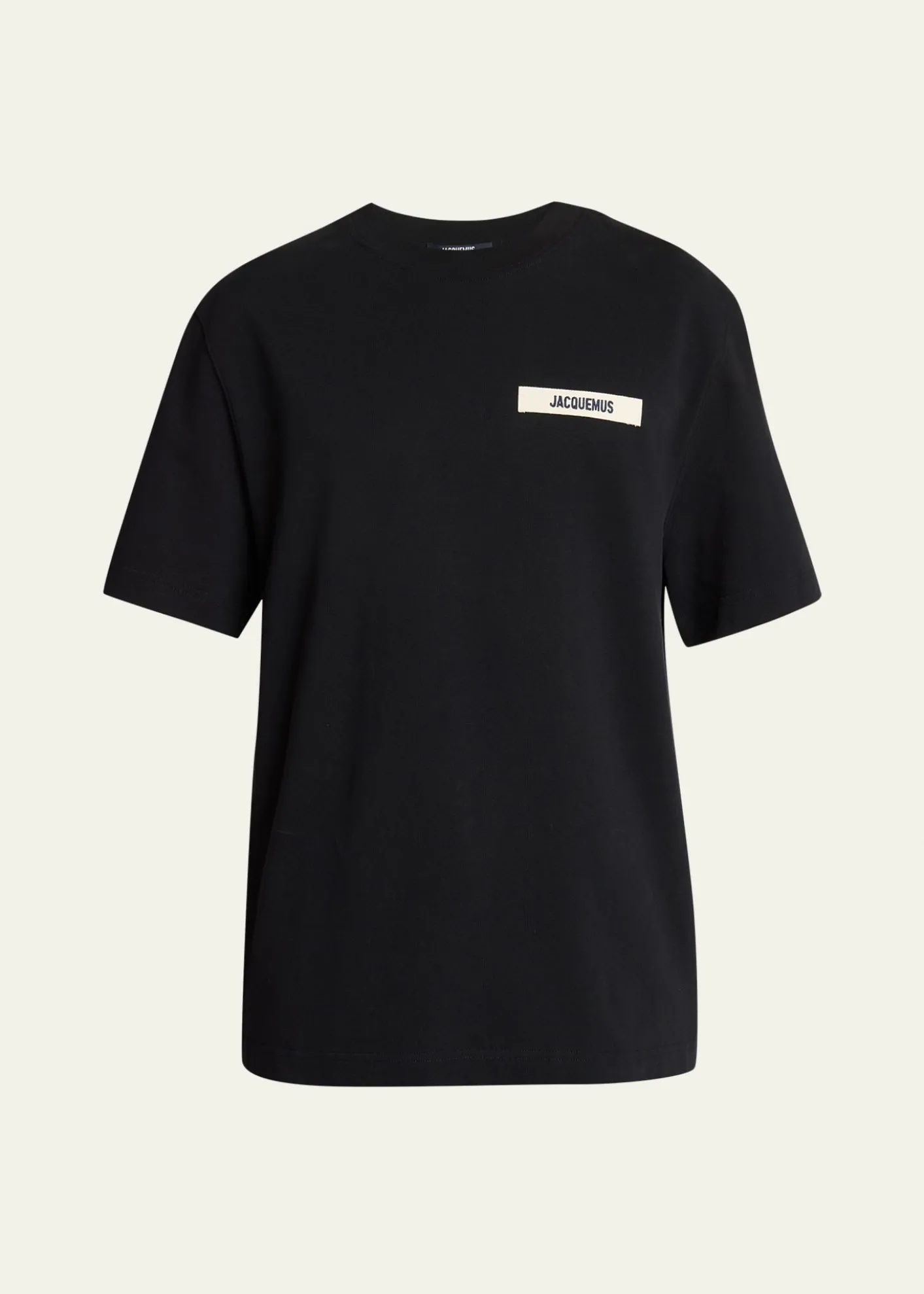 JacquemusMen's Grosgrain Logo Crewneck T-Shirt