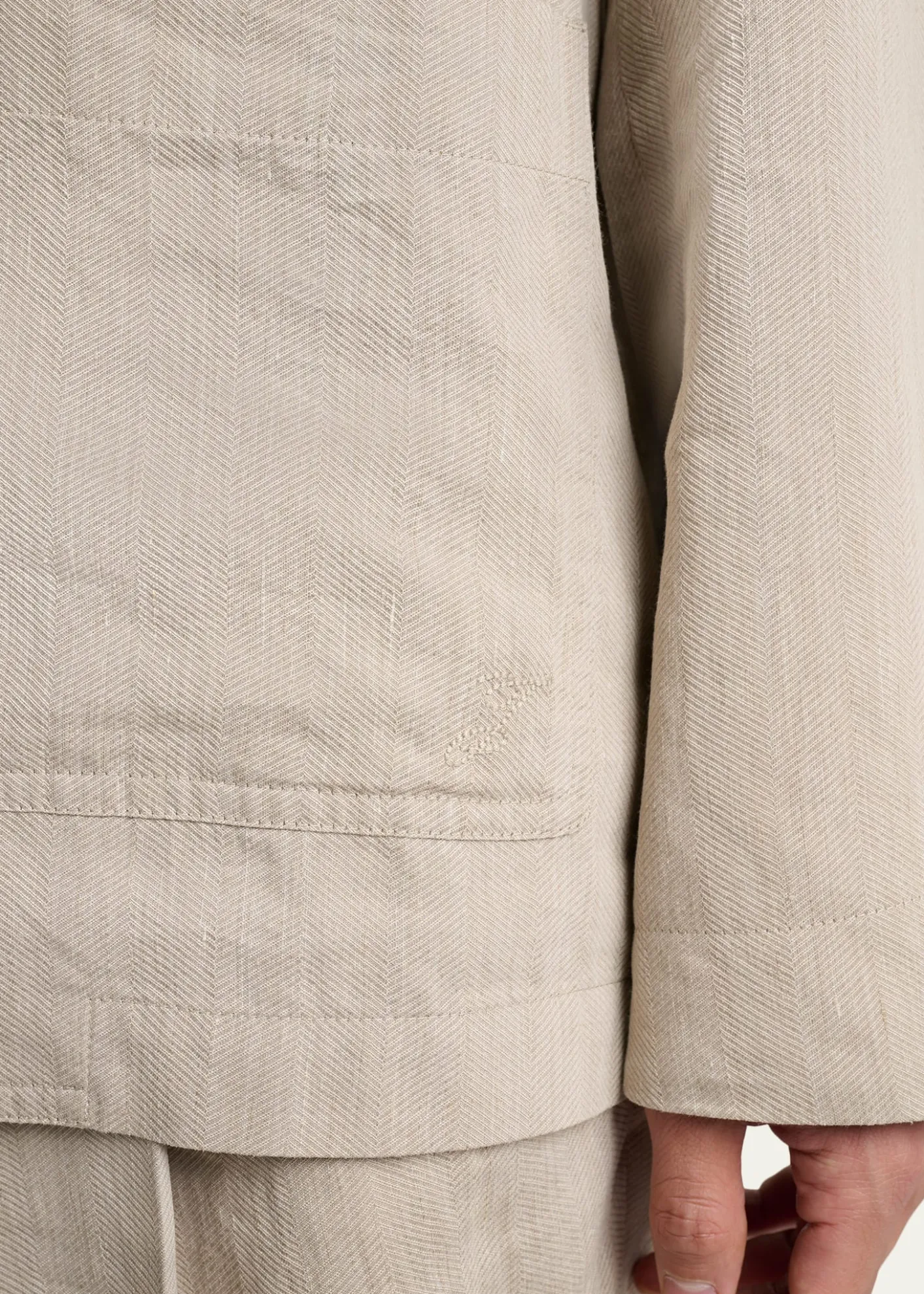 JacquemusMen's Herringbone Linen-Blend Blazer
