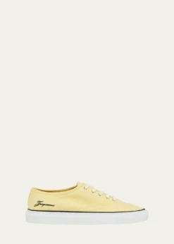 JacquemusMen's Les Fefe Canvas Low-Top Sneakers