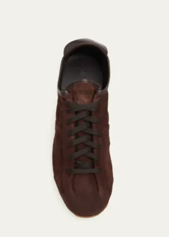 JacquemusMen's Les Tennis Croc-Embossed Suede Sneakers