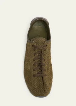 JacquemusMen's Les Tennis Embossed Suede Low-Top Sneakers