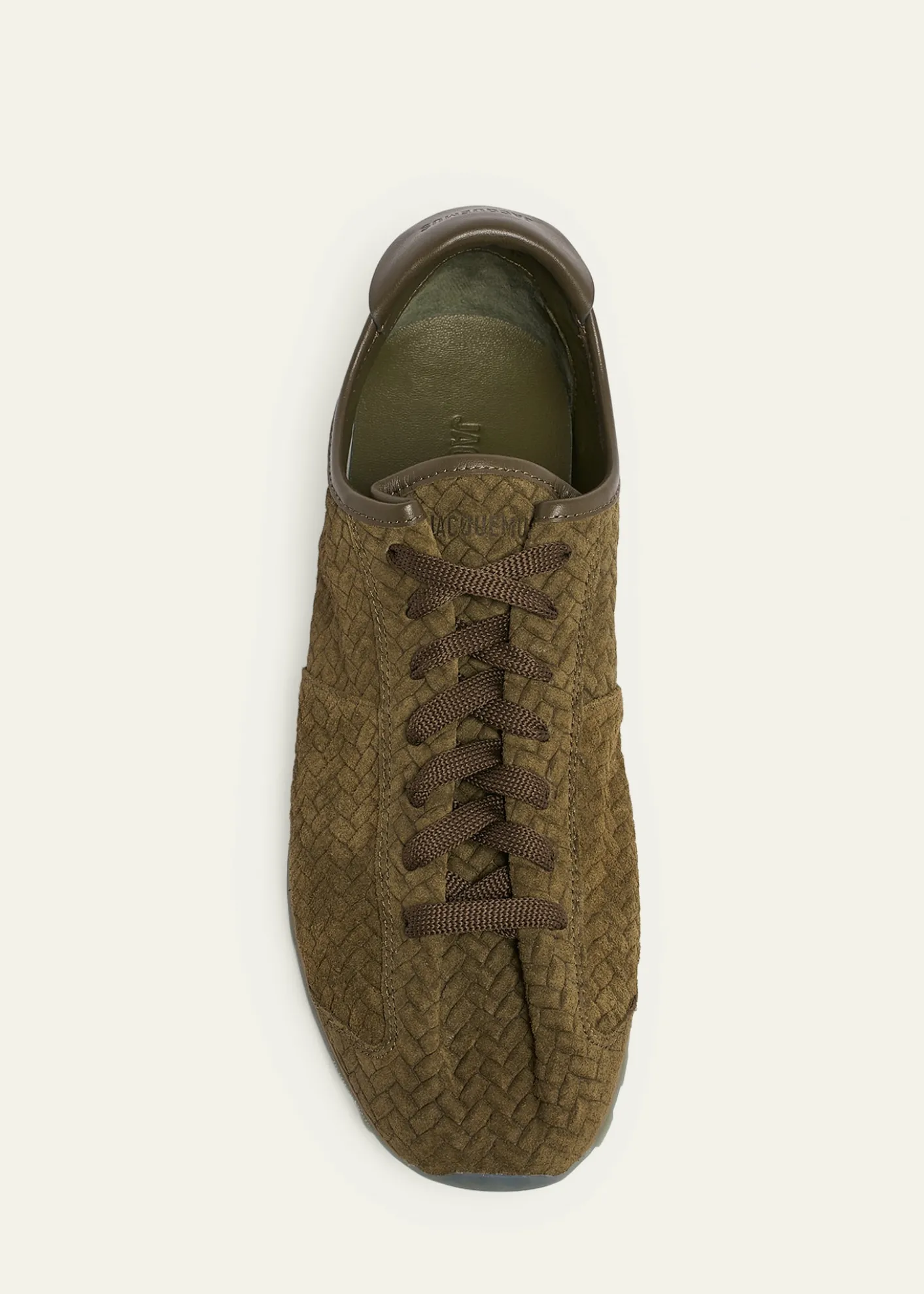 JacquemusMen's Les Tennis Embossed Suede Low-Top Sneakers