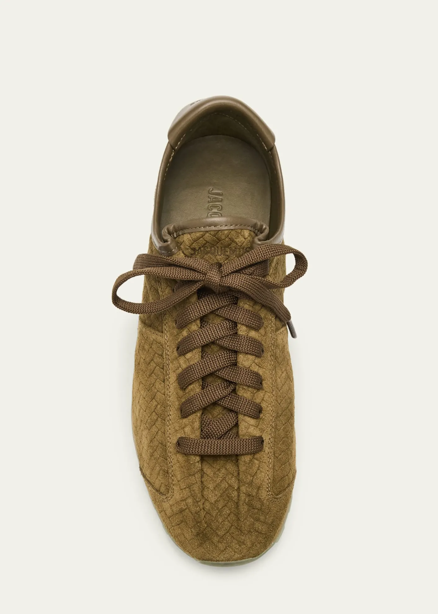 JacquemusMen's Les Tennis Woven Suede Low-Top Sneakers