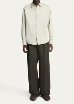 JacquemusMen's Simon Cotton Herringbone Sport Shirt