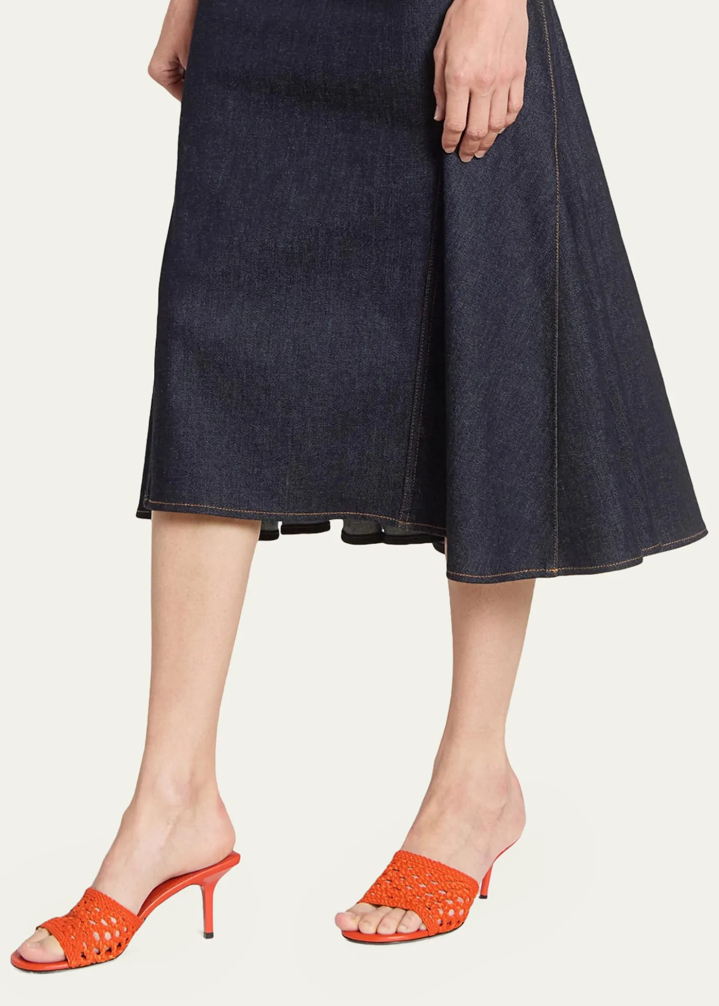Jacquemus75mm Les Cubisto Open-Knit Mules