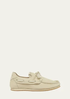 JacquemusMoc-Toe Leather Boat Shoes