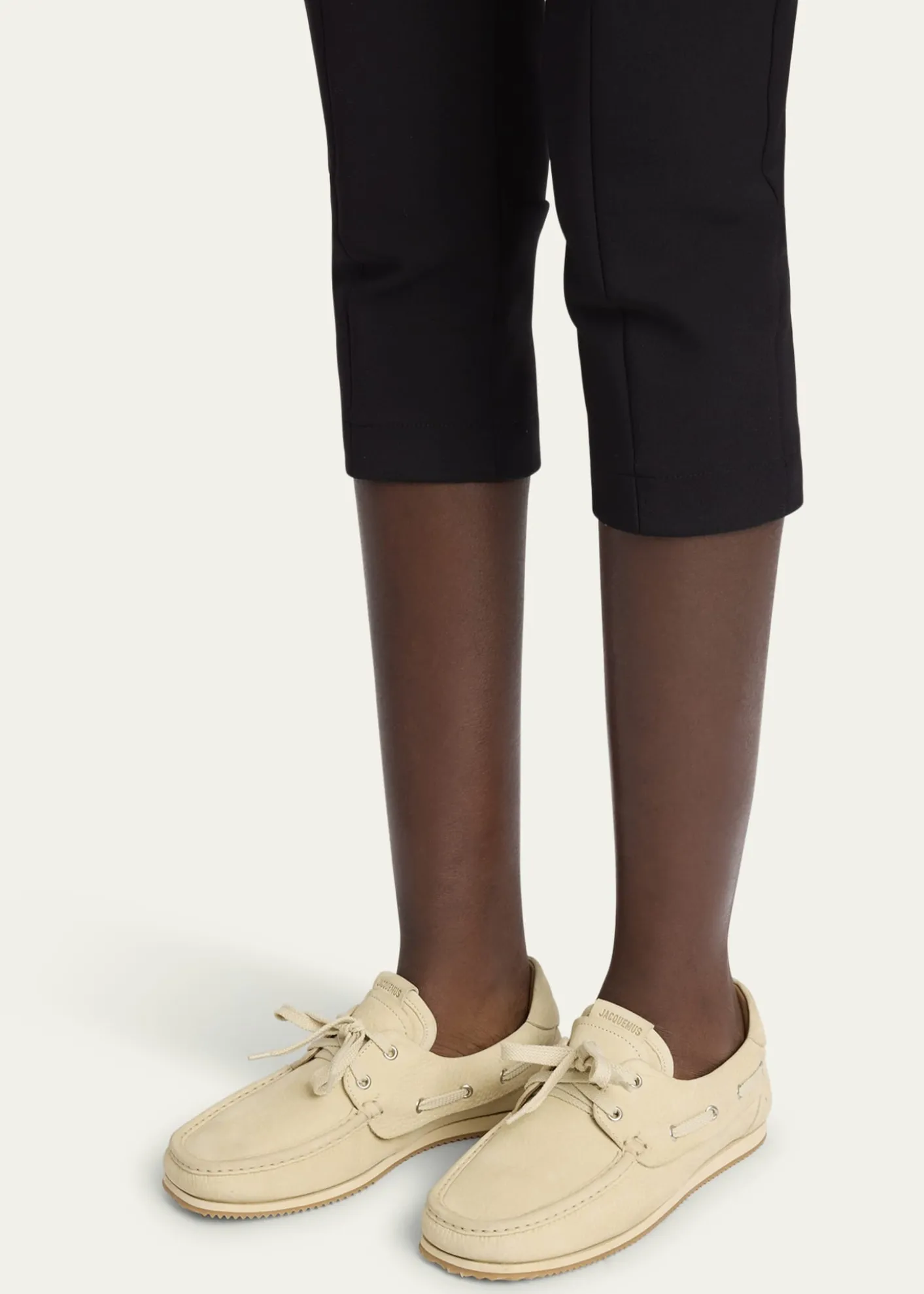JacquemusMoc-Toe Leather Boat Shoes