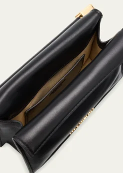 JacquemusRolled-Top Rond Carre Leather Clutch Bag
