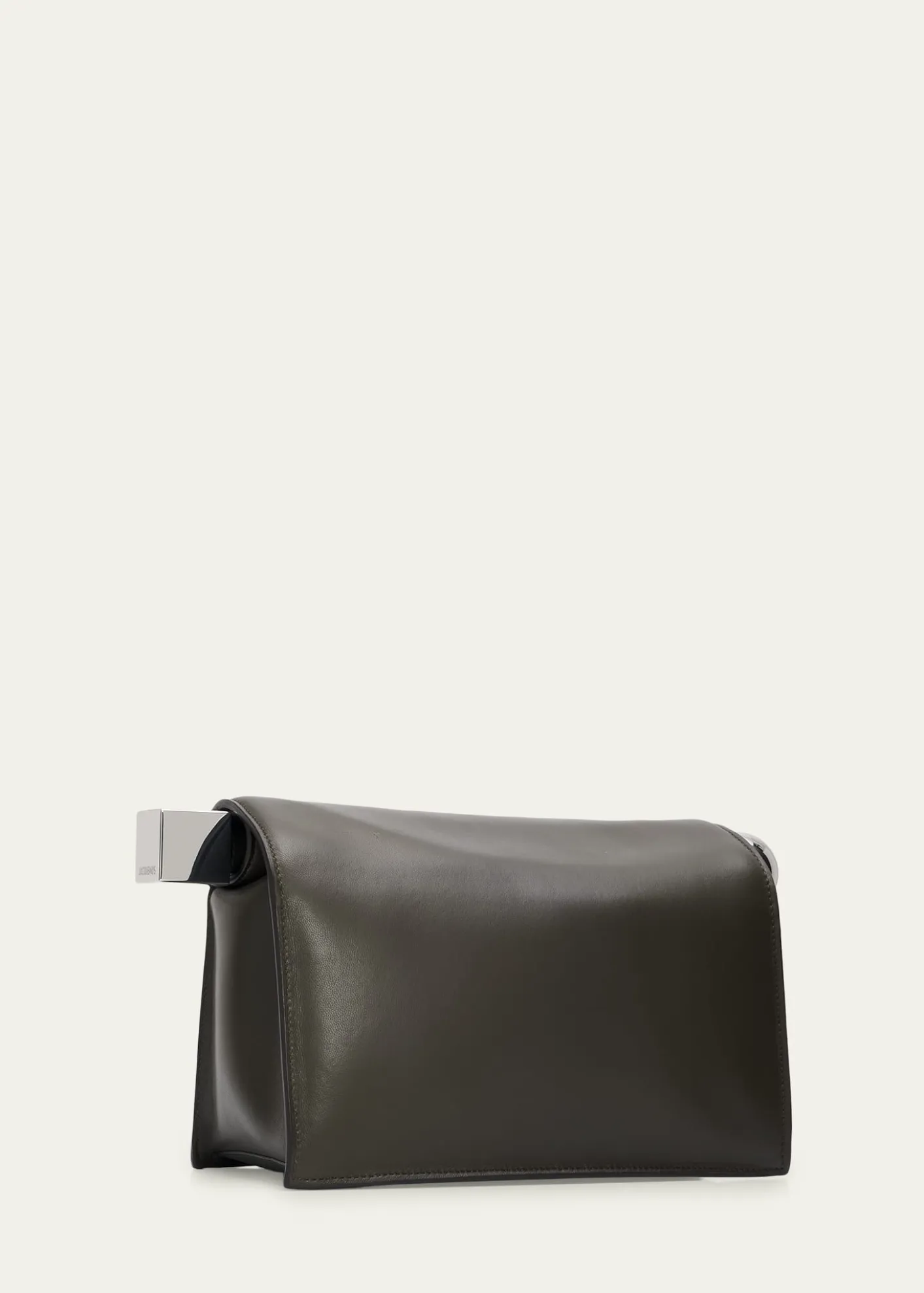 JacquemusRonde Carré Leather Clutch