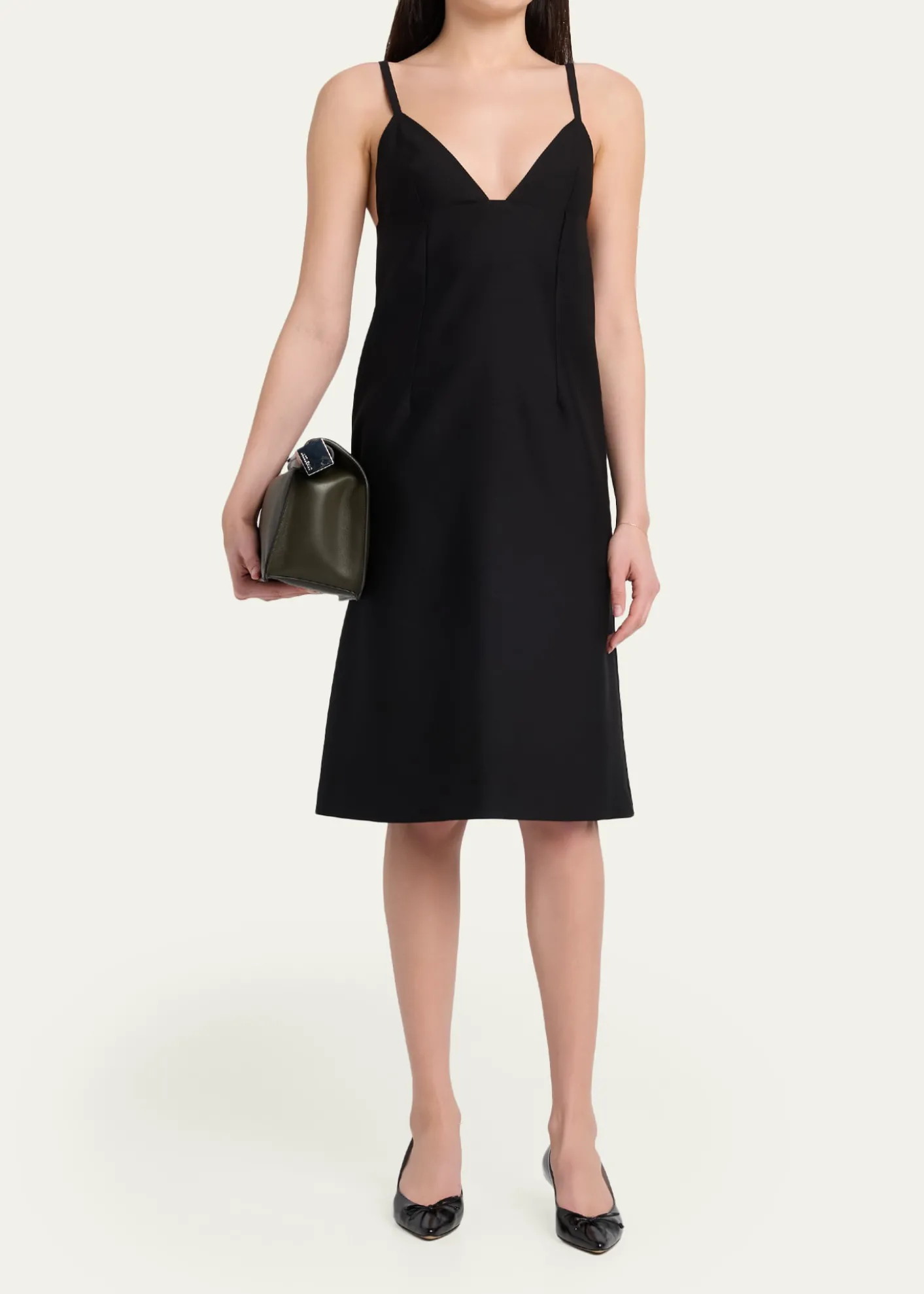 JacquemusRonde Carré Leather Clutch