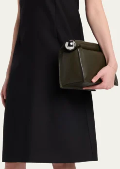 JacquemusRonde Carré Leather Clutch