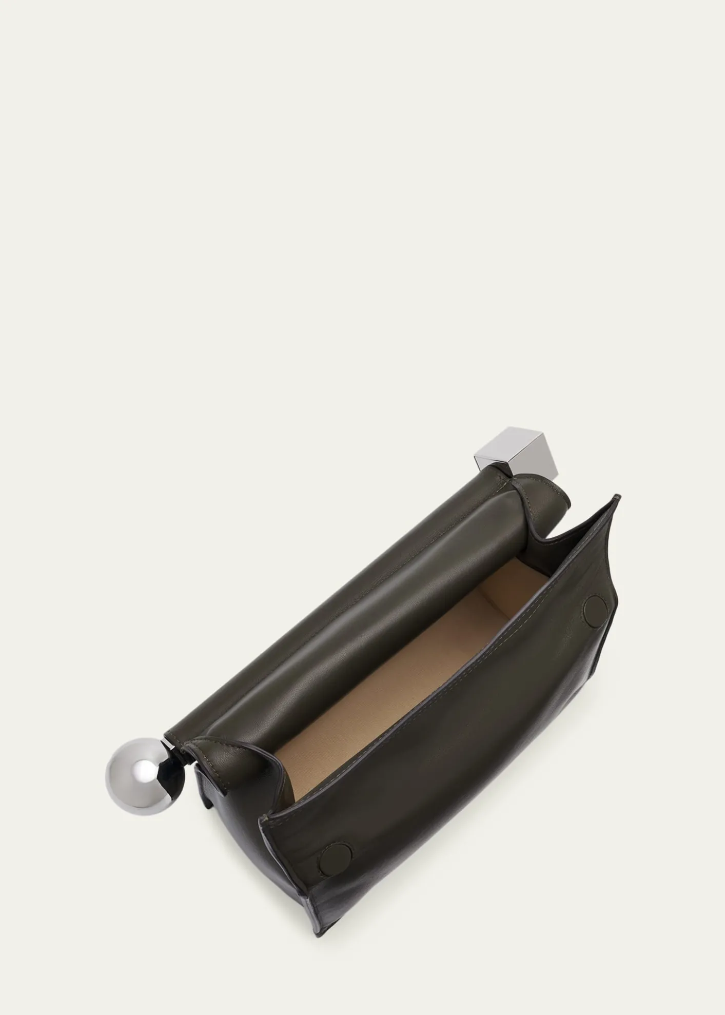 JacquemusRonde Carré Leather Clutch