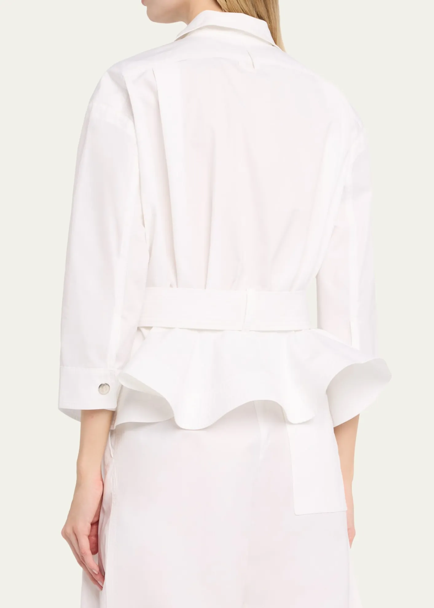 JacquemusThe Cabana Cotton Poplin Belted Shirt Jacket