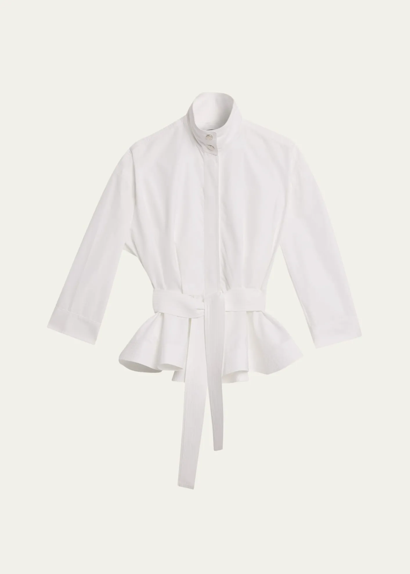 JacquemusThe Cabana Cotton Poplin Belted Shirt Jacket