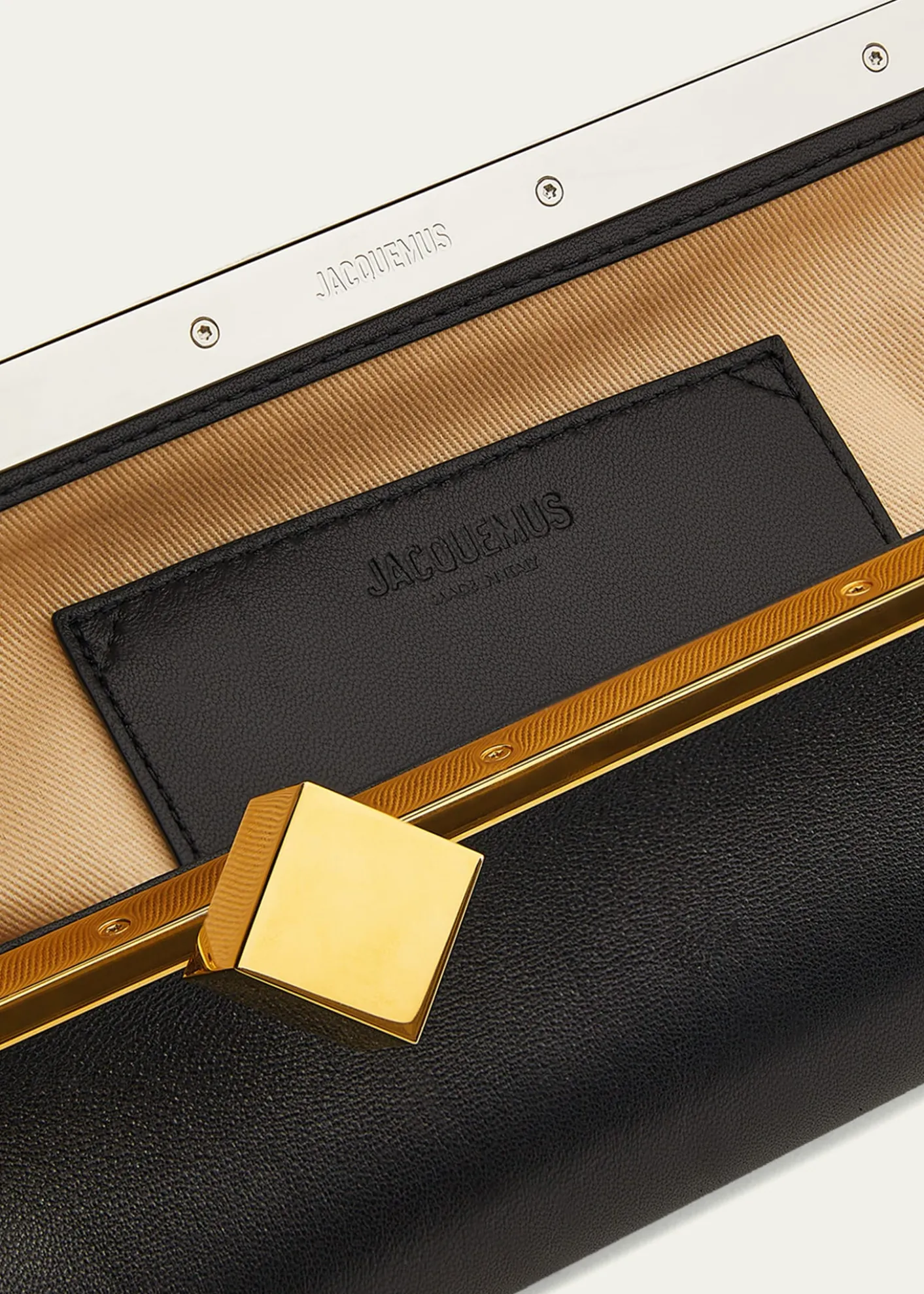 JacquemusThe Salon Leather Pochette Clutch Bag