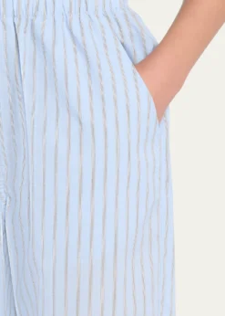 Jamie HallerThe Boxer Striped Barrel-Leg Ankle Pants