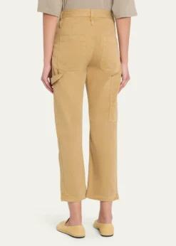 Jamie HallerThe Hammer Loop Barrel-Leg Crop Carpenter Pants