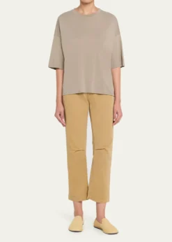 Jamie HallerThe Hammer Loop Barrel-Leg Crop Carpenter Pants