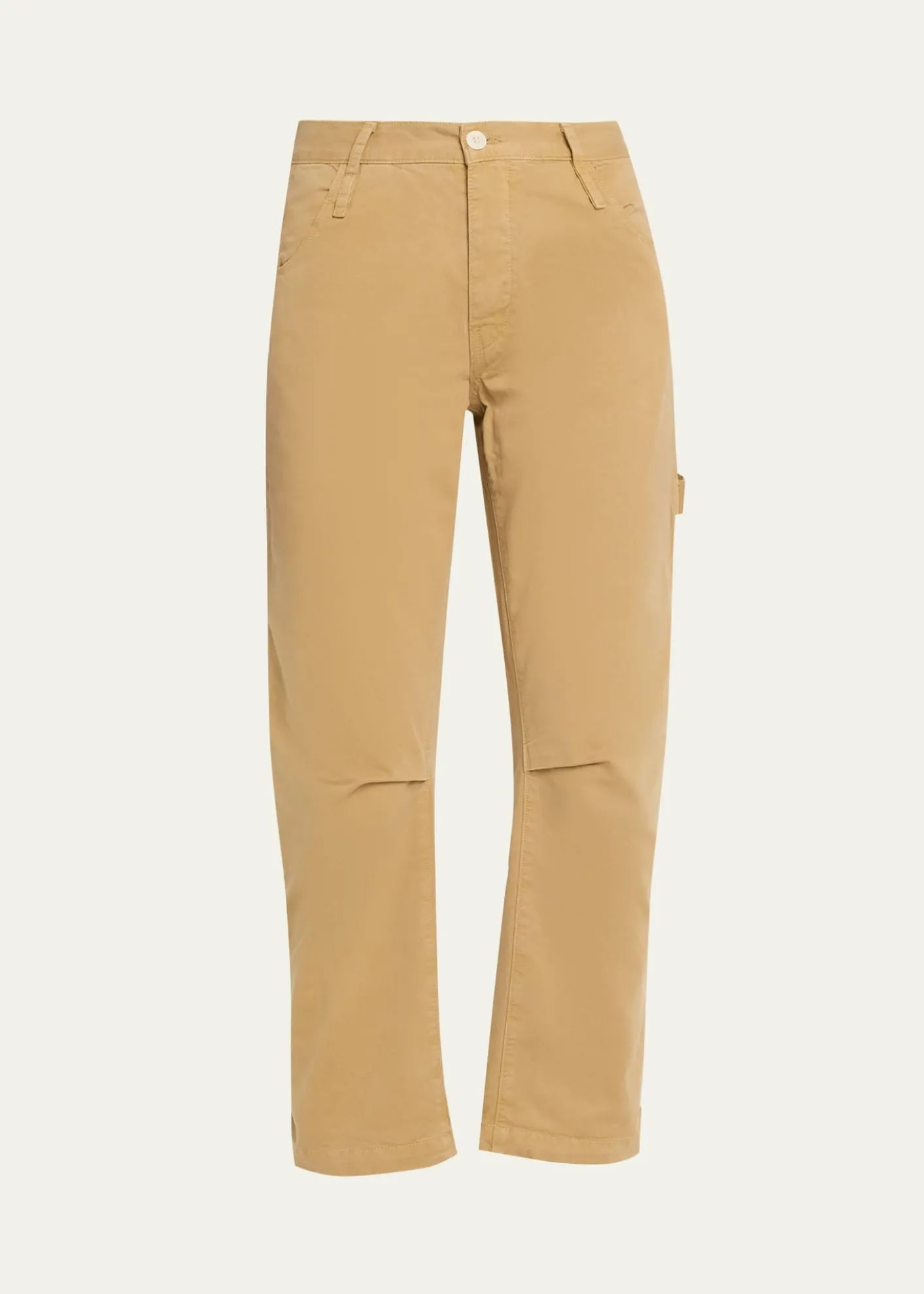Jamie HallerThe Hammer Loop Barrel-Leg Crop Carpenter Pants