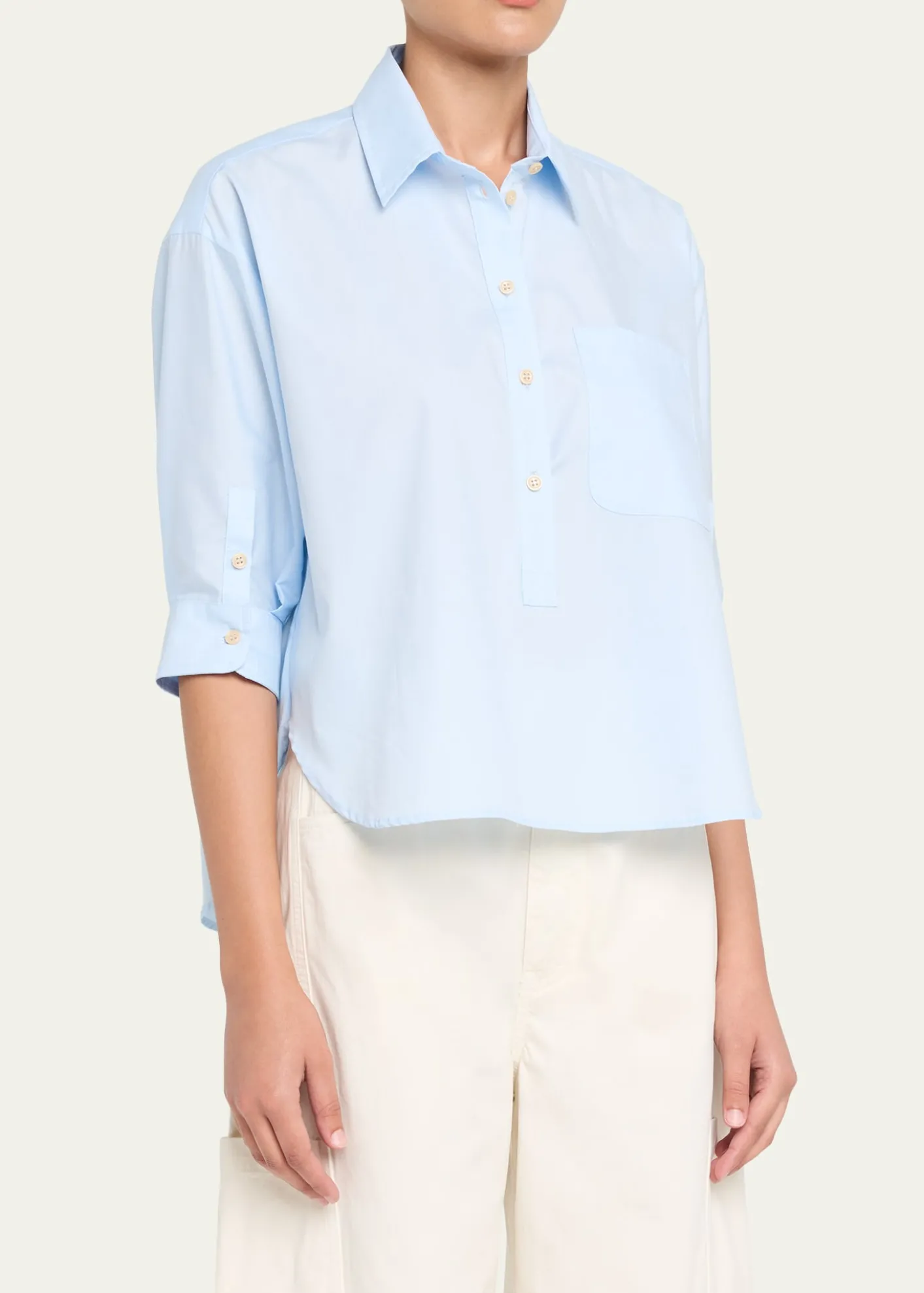 Jamie HallerThe Popover Cotton Poplin Shirt