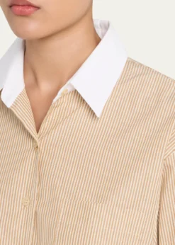 Jamie HallerThe Tipped Weekend Cotton Shirt