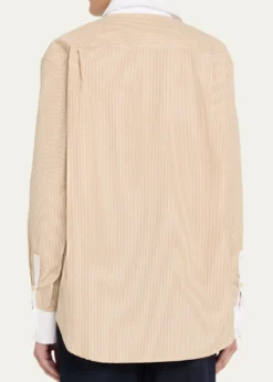 Jamie HallerThe Tipped Weekend Cotton Shirt