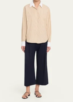 Jamie HallerThe Tipped Weekend Cotton Shirt