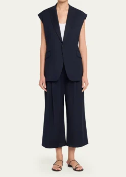 Jamie HallerThe Vested Sleeveless Single-Breasted Blazer