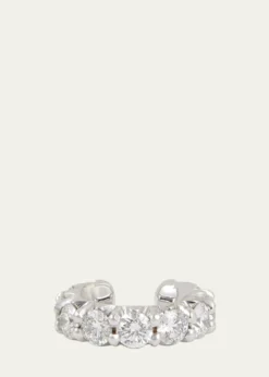 Jamie Wolf18K White Gold Diamond Ear Cuff, Single