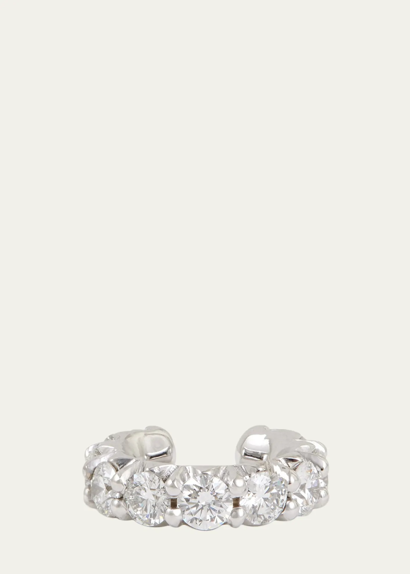 Jamie Wolf18K White Gold Diamond Ear Cuff, Single