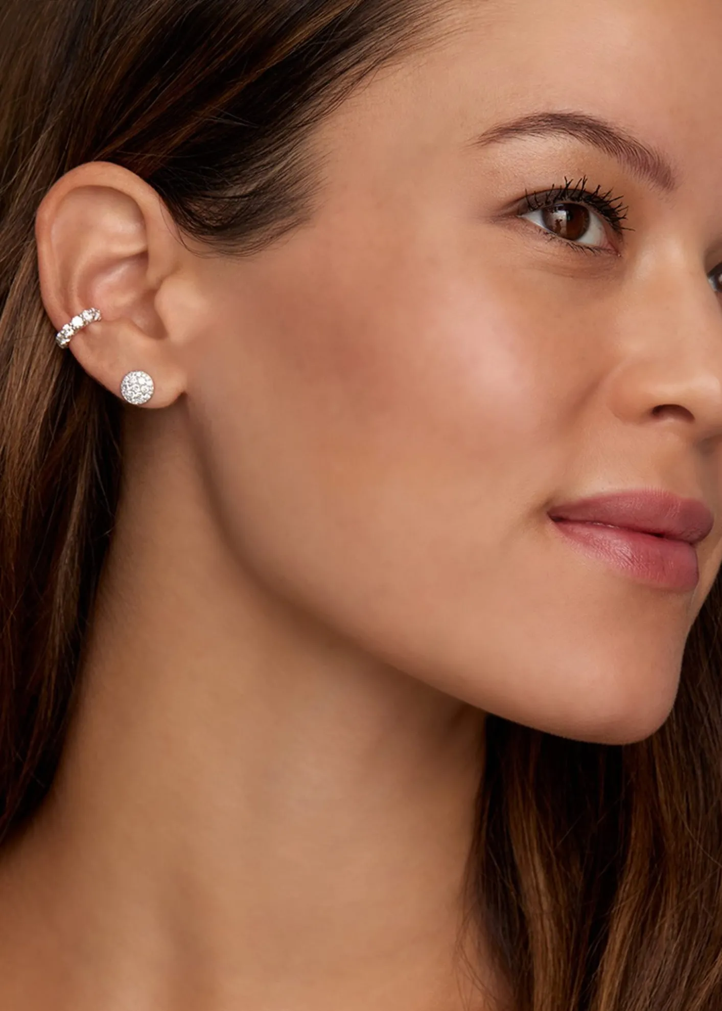 Jamie Wolf18K White Gold Diamond Ear Cuff, Single