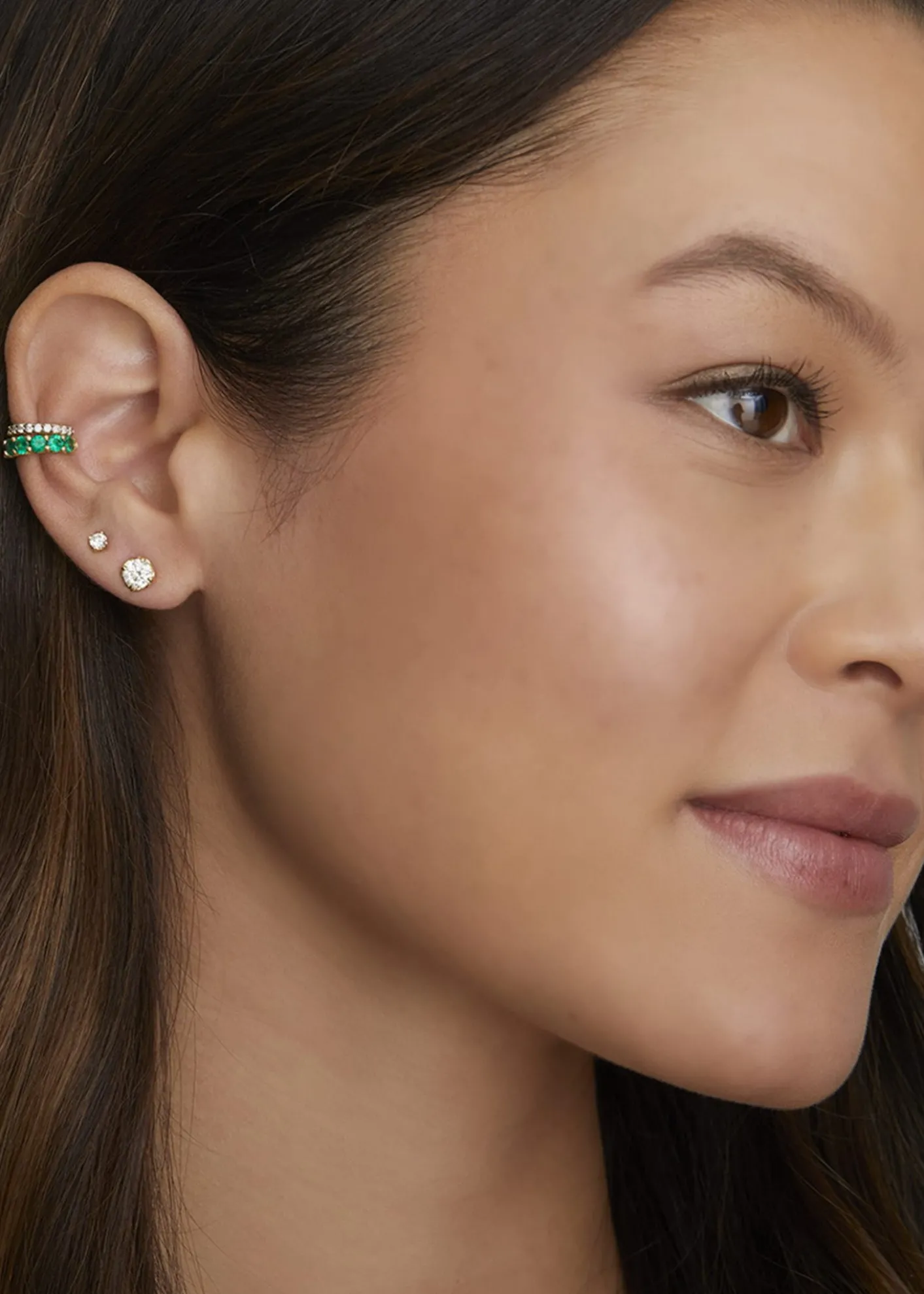 Jamie Wolf18K Yellow Gold Emerald Ear Cuff, Single