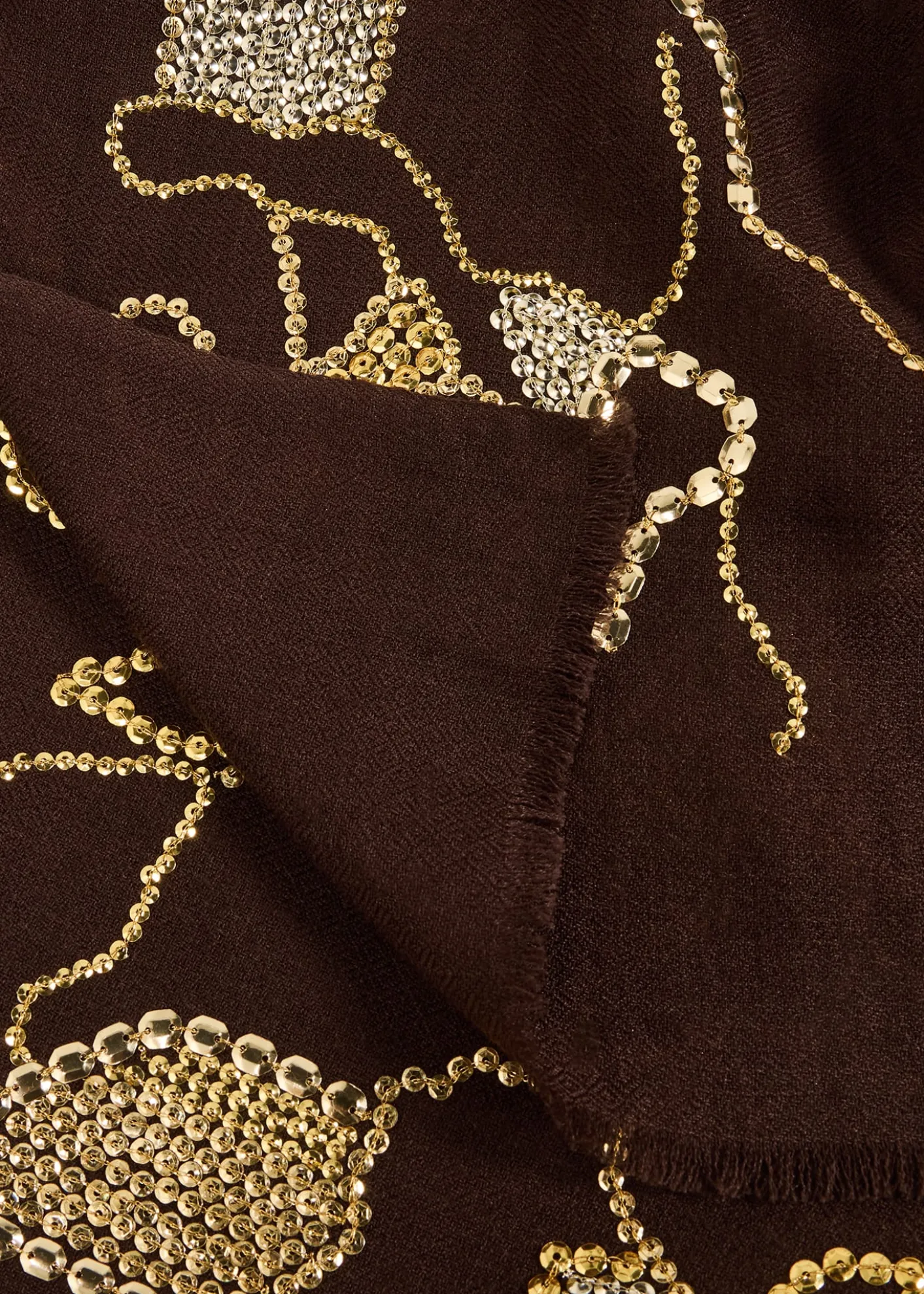 Janavi IndiaGlow Blossom Embroidered Merino Wool Wrap