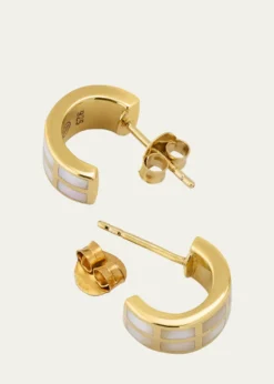 Jan LeslieDash Rectangle Gemstone Huggie Earrings
