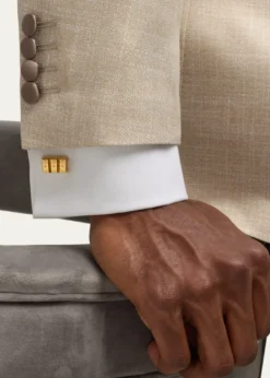 Jan LeslieMen's 18K Gold Vermeil Bullion Bar Cufflinks