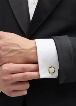 Jan LeslieMen's 18K Gold Vermeil Square Mother-Of-Pearl Cufflinks