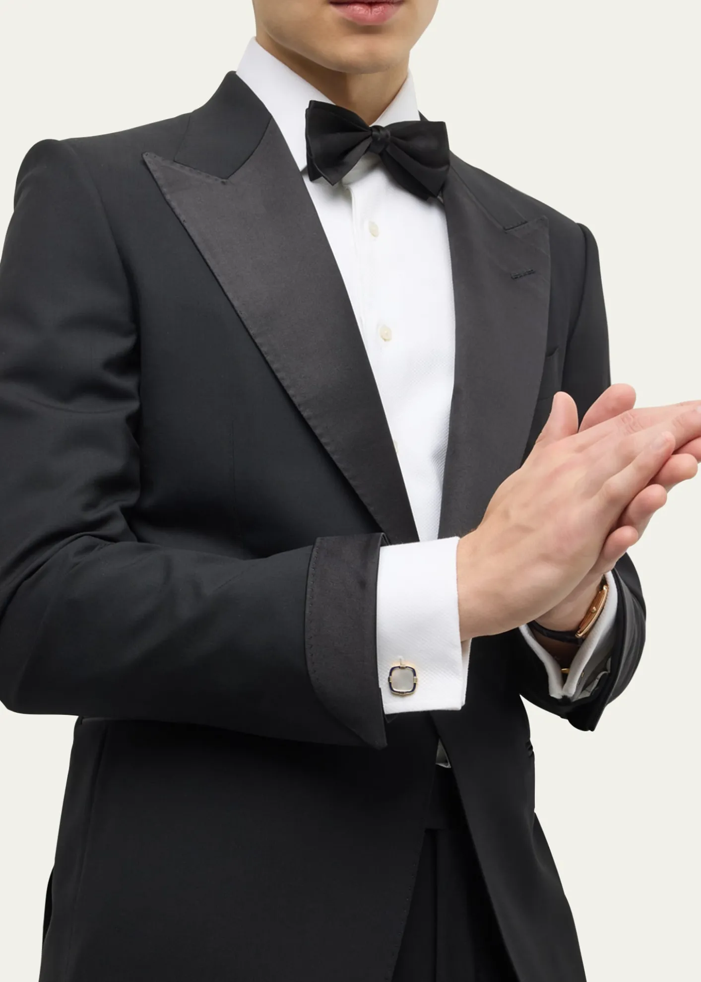 Jan LeslieMen's 18K Gold Vermeil Square Mother-Of-Pearl Cufflinks