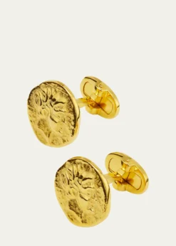 Jan LeslieMen's 18K Gold Vermeil Coin Cufflinks