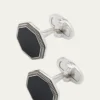 Jan LeslieMen's 925 Octagon Onyx Cufflinks