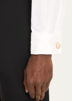 Jan LeslieMen's Sand Dollar Rose-Tone Cufflinks
