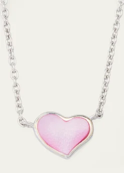 Jan LeslieMother-of-Pearl Single Heart Necklace