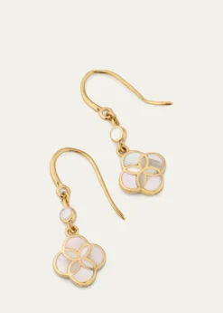 Jan LesliePetal Gemstone Drop Earrings