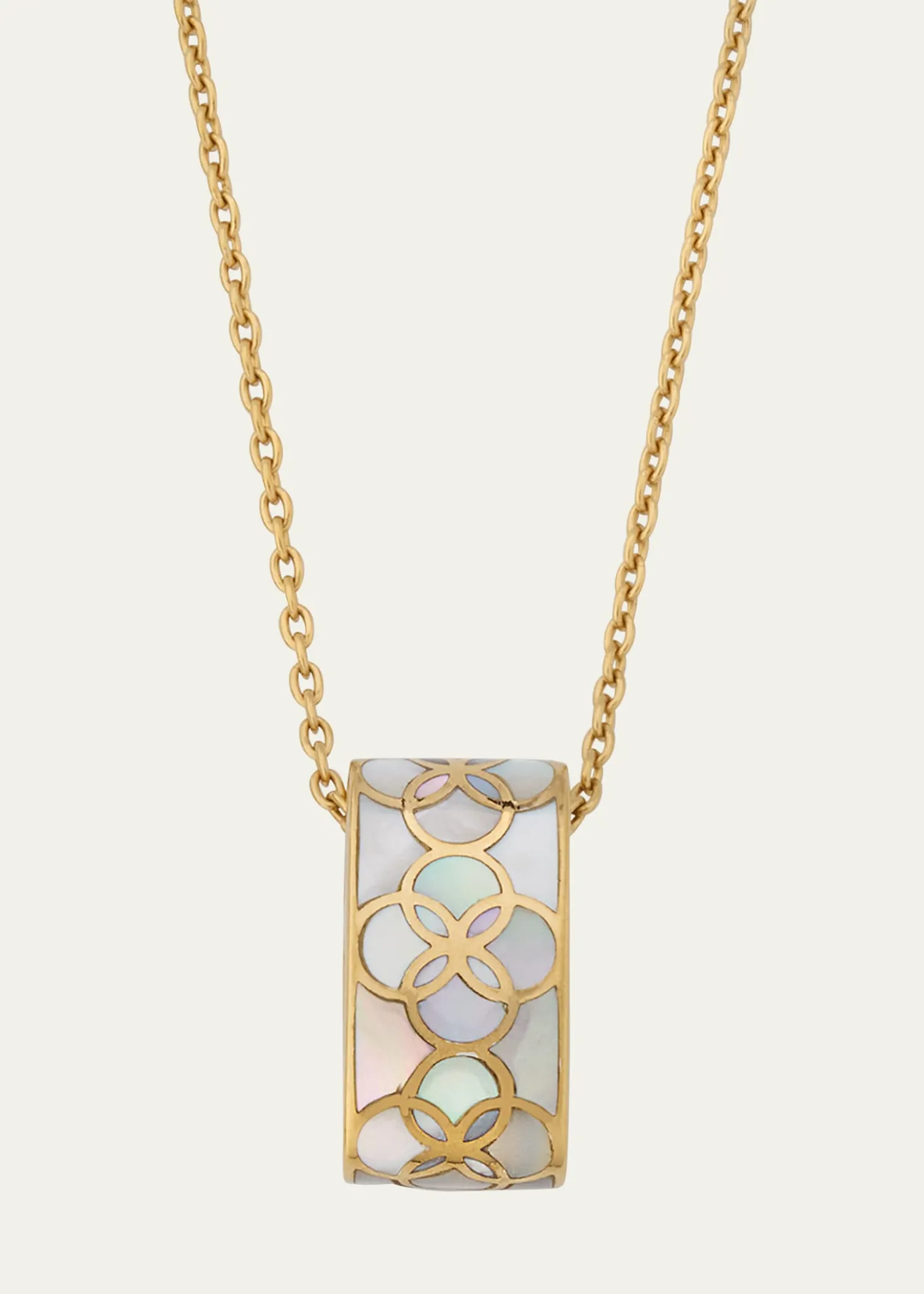Jan LesliePetal Mother of Pearl Pendant Necklace