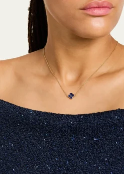 Jan LeslieSingle Petal Gemstone Station Necklace