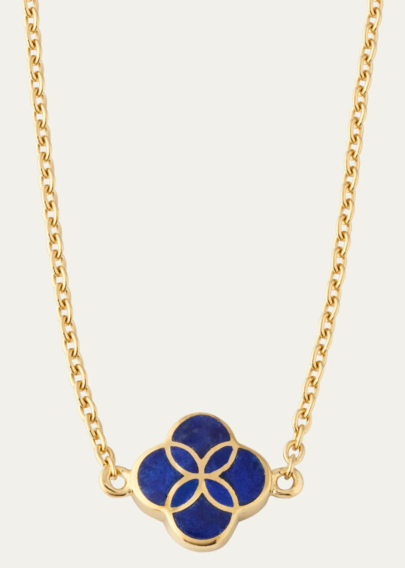 Jan LeslieSingle Petal Gemstone Station Necklace