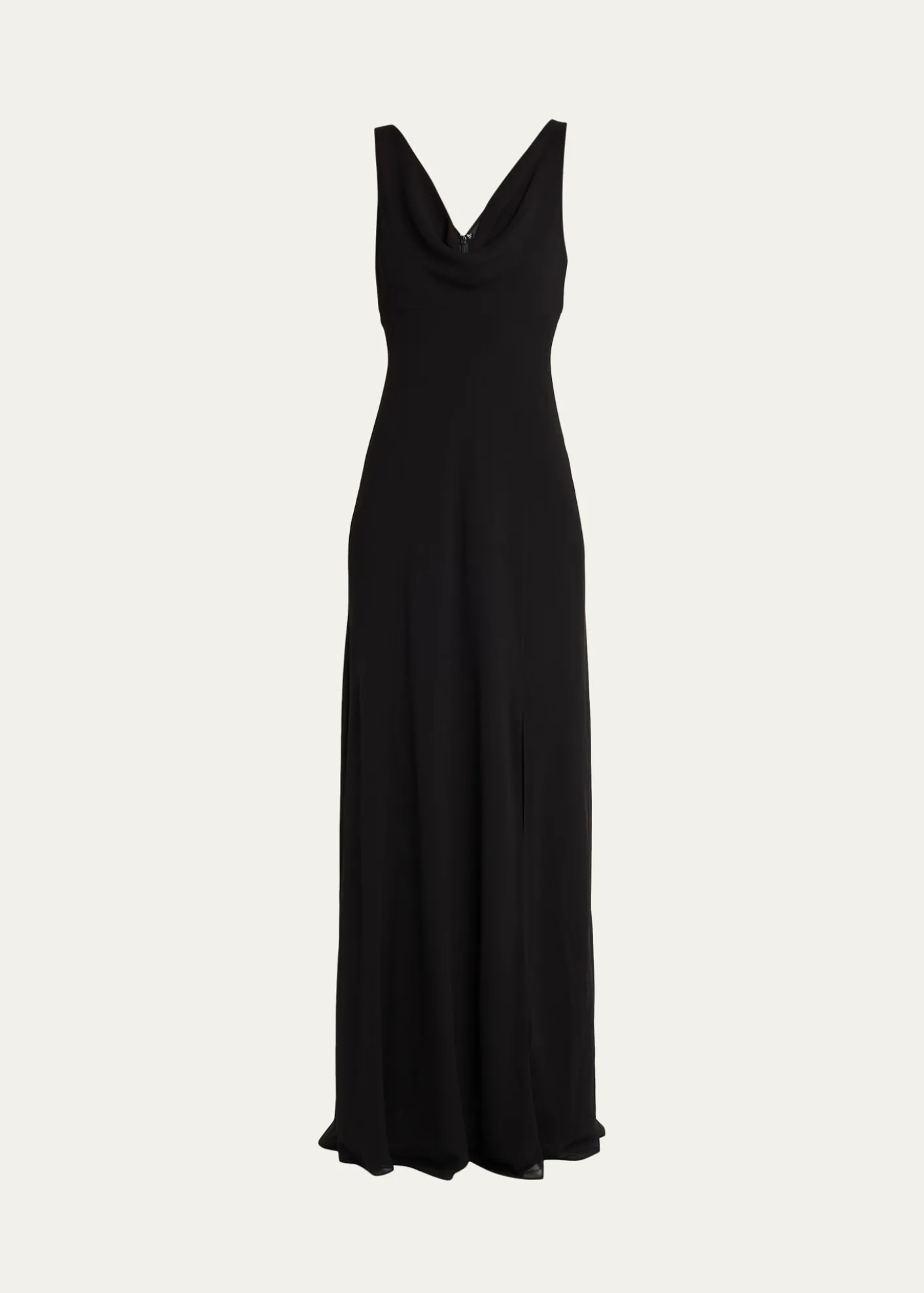 Jason Wu CollectionPlunging Cowl-Neck Sleeveless Crepe Gown
