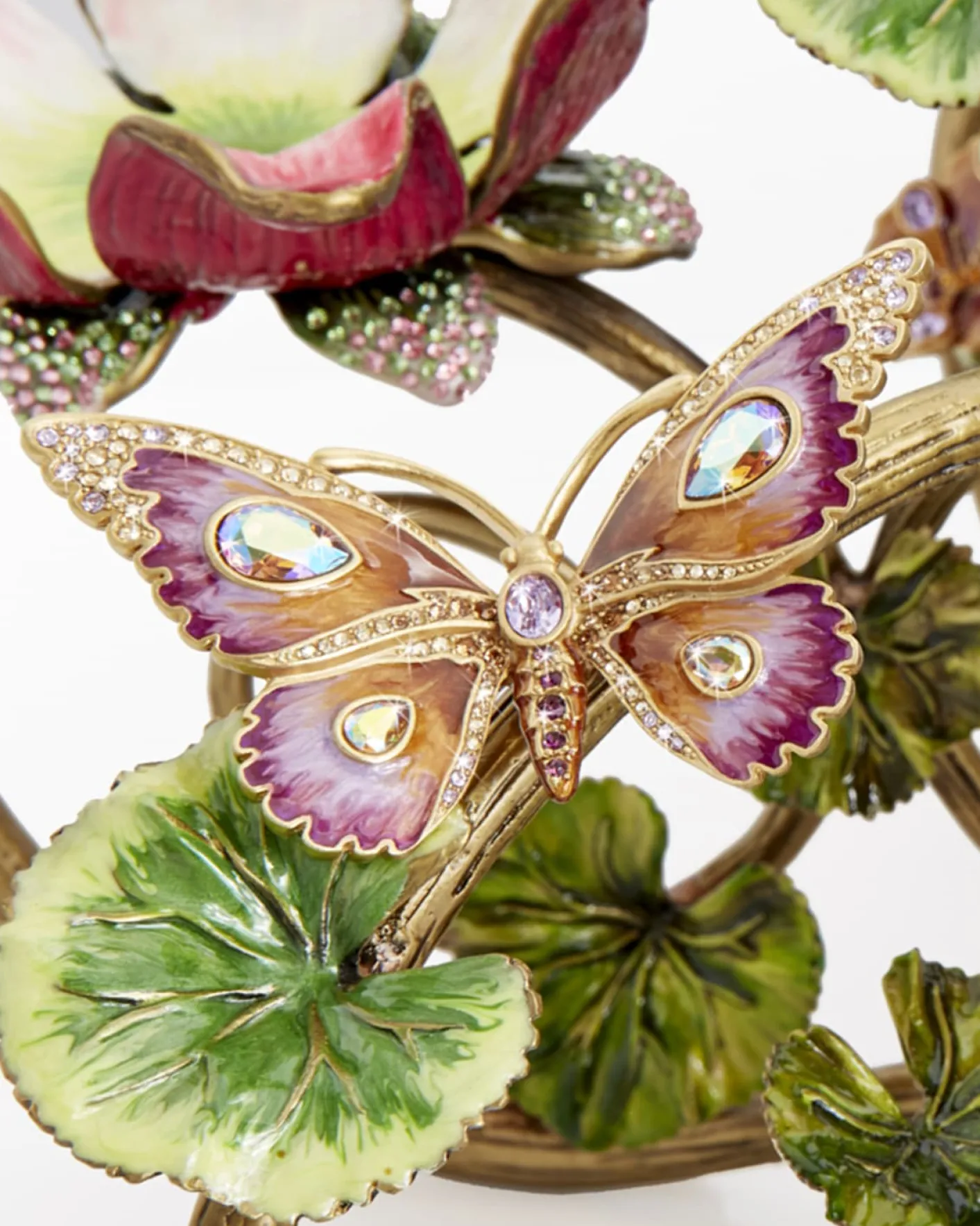 Jay StrongwaterFloral & Butterfly Candelabra